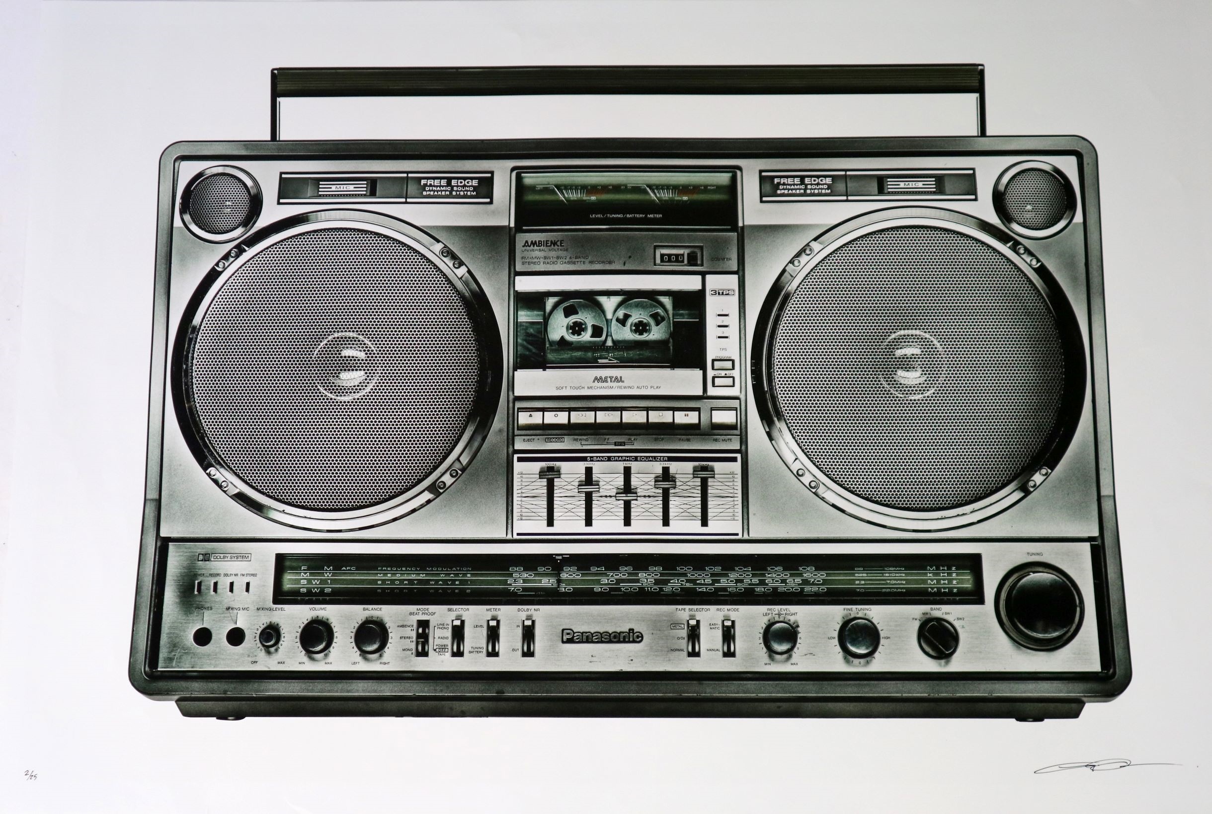 Lyle Owerko (Canadian Contemporary) Boombox - 26, Fine Art pigment print on archival smooth pearl paper, signed pen bottom right